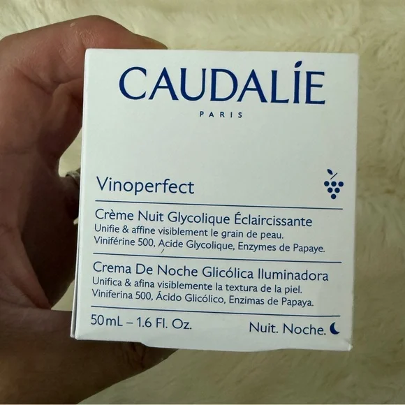 Caudalie Vinoperfect Brightening Glycolic Refillable Night Cream brand new - Picture 2 of 5